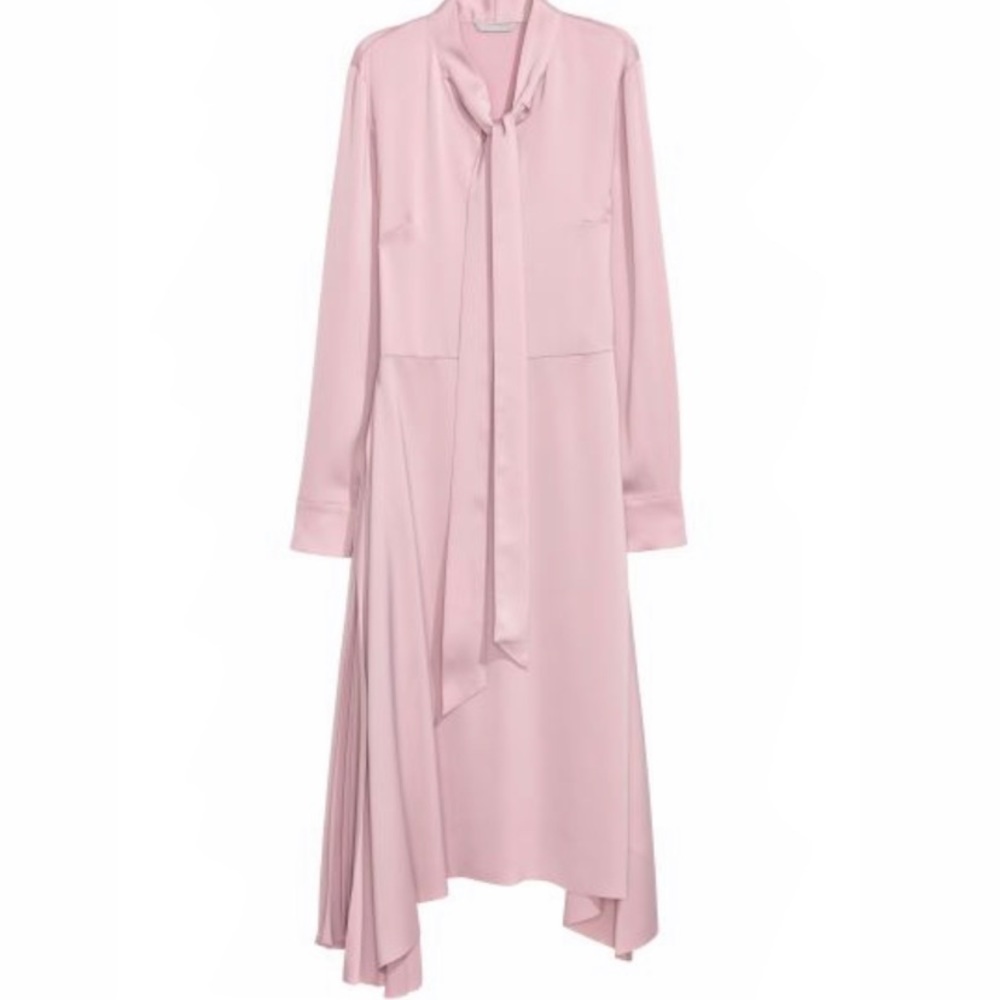 H&M Ladies Powder Pink Satin Dress Size 4